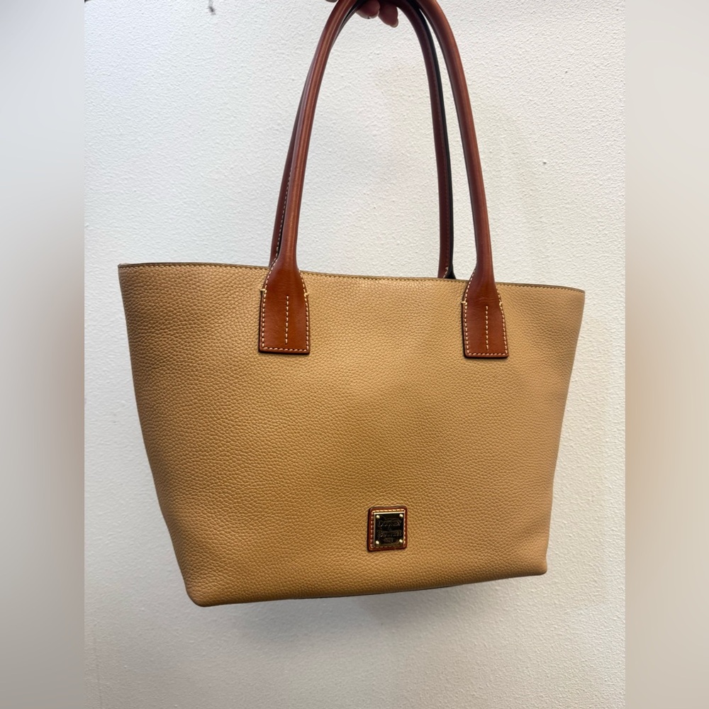 Dooney & Bourke Tan Pebble Leather Tote